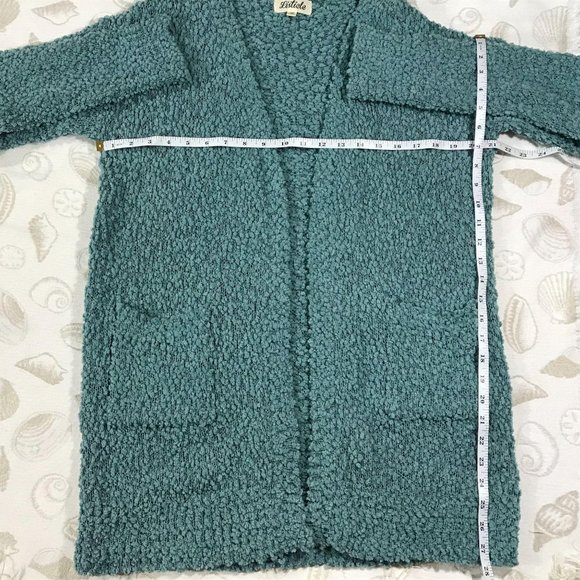 Listicle Blue Knit Cardigan Sweater L - Picture 4 of 5